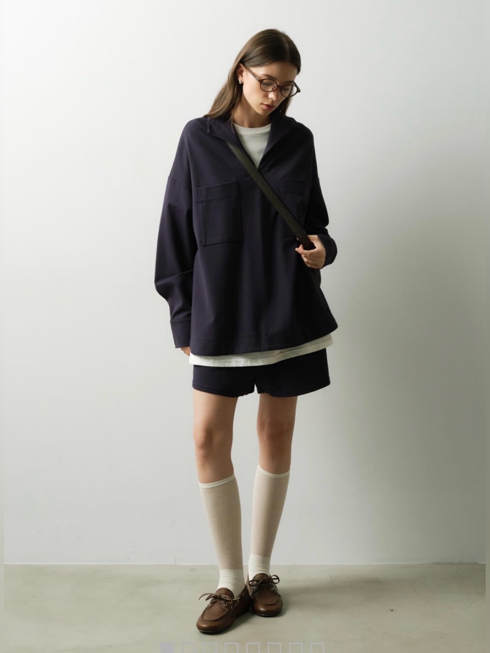 Women's Navy Scuba Knit Matching Set